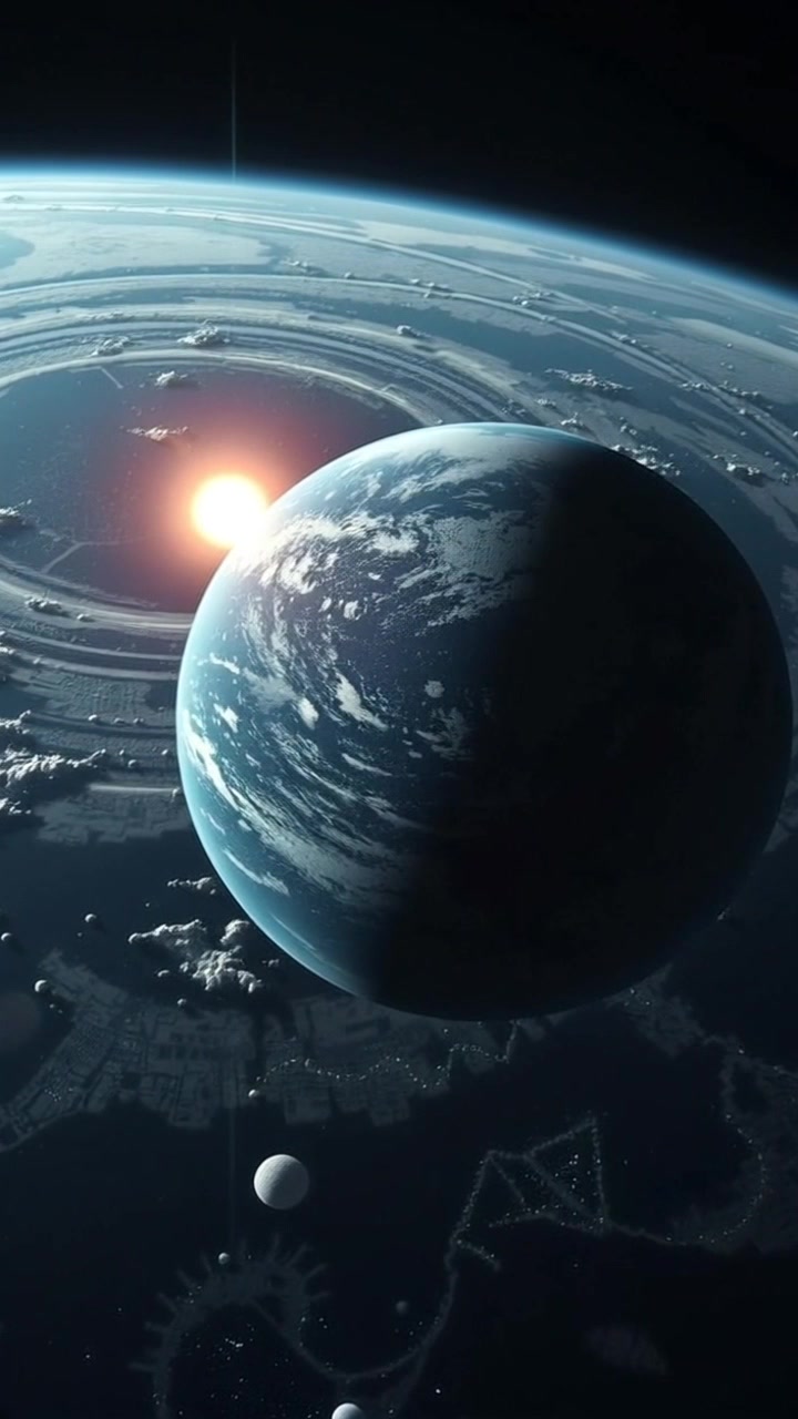 Scene: A breathtaking close-up of Earth from space, showcasing the vivid blue oceans and fluffy white clouds swirling across the planet's surface. Style: Ethereal ambient light with soft, radiant highlights illuminating the globe's features. Motion: The camera gently rotates around the Earth, creating a mesmerizing view of the atmosphere and the stunning interplay of colors.