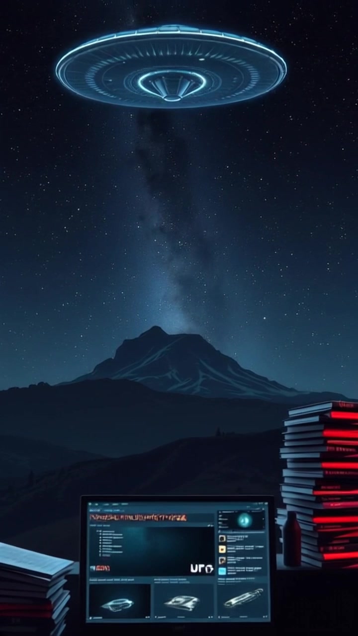 Scene: A vast dark night sky filled with twinkling stars, with a silhouette of a majestic mountain in the foreground. Style: Ambient moonlight casting a soft glow, enhancing the depth of the starry expanse. Motion: Camera slowly ascends, revealing the expansive sky above while softly panning across the mountain's silhouette, creating a sense of wonder and tranquility.