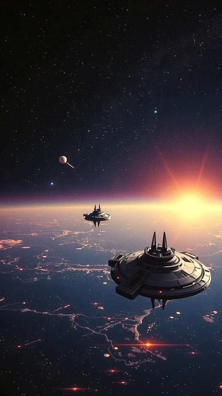 Scene: A breathtaking view of a vast expanse of the cosmos, filled with countless stars and distant galaxies twinkling in the infinite blackness of space. Style: The scene is illuminated by the soft glow of countless celestial bodies, creating a dreamy and ethereal atmosphere. Motion: The camera begins with a slow zoom in on a cluster of stars, then transitions into a sweeping panning shot across the cosmic landscape to reveal more galaxies, enhancing the feelings of wonder and infinity.
