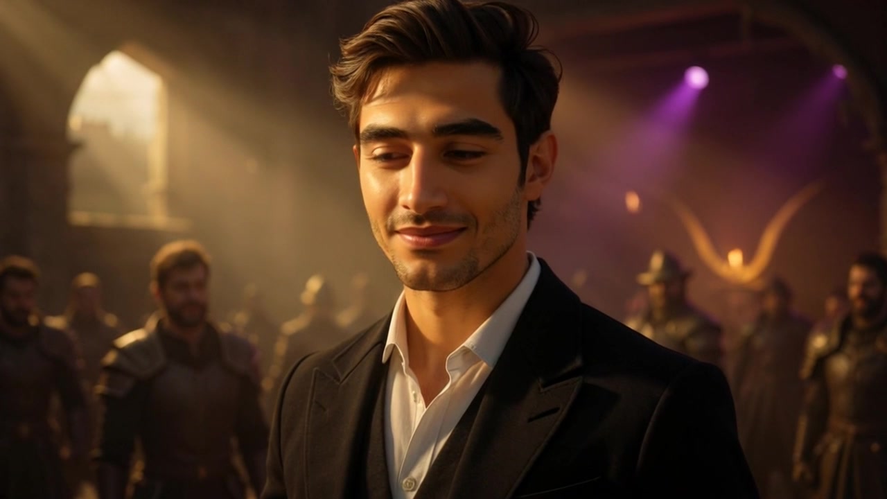 Subject: A young man named Amir, his face illuminated by warm sunlight. Subject movement: Amir smiles gently as he turns slightly to embrace the light. Scene: Close-up of Amir's face, set against a soft, blurred background that suggests a serene outdoor environment. Style: The lighting creates a soft, inviting warmth, enhancing the tranquility of the moment. Motion: The camera starts with a close-up on Amir's face, then slowly pushes in to capture the warmth of his expression before gently pulling back to reveal more of the surrounding atmosphere.