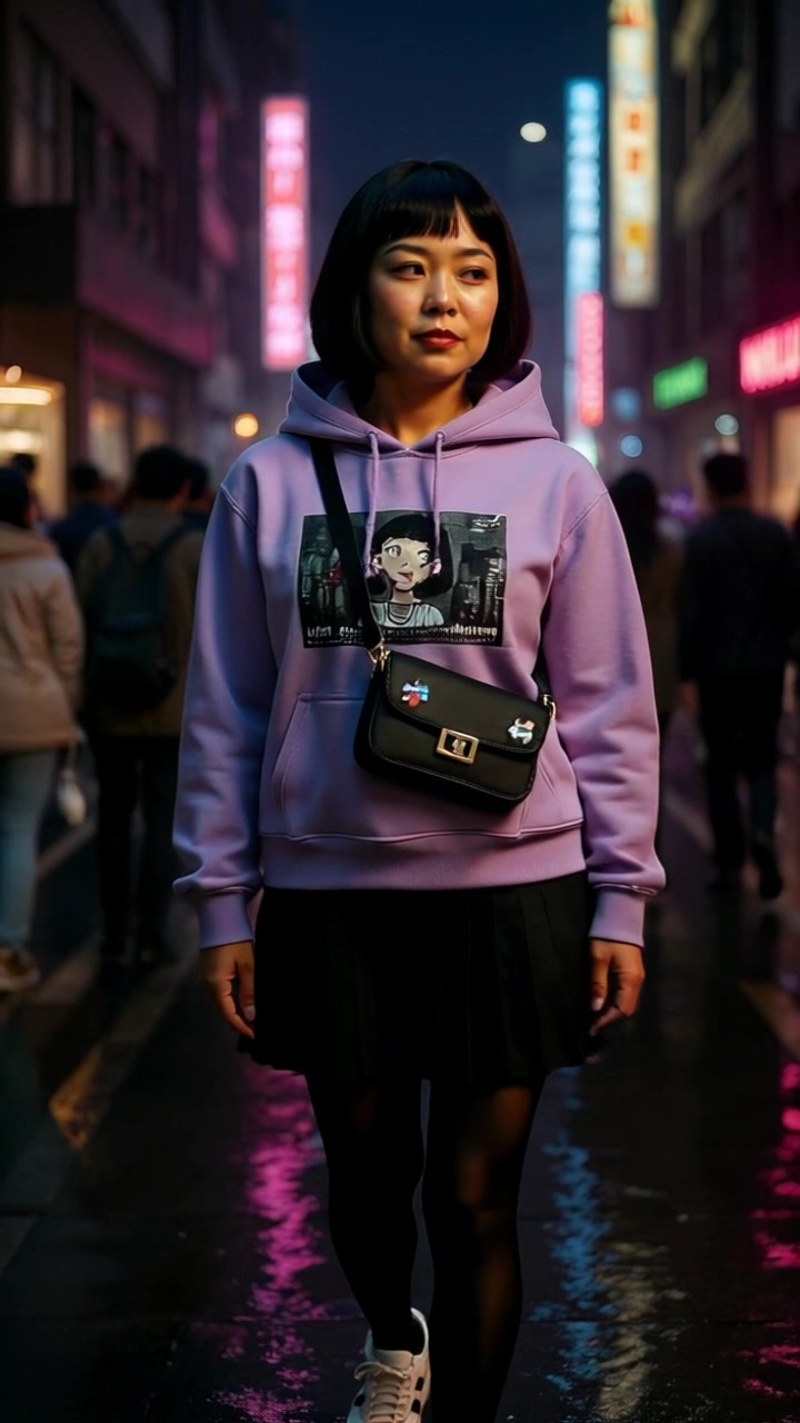 A Girl's Secret Magic in Tokyo Night