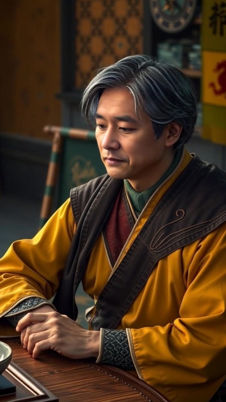 Subject: A young person seated at a rustic wooden table, nodding thoughtfully. Scene: Intimate indoor café setting with warm wooden accents and soft lighting, surrounded by subtle greenery in the background. Motion: The camera smoothly pushes in on the subject, gently capturing the expression of contemplation, as ambient light flickers around the café, creating a cozy and inviting atmosphere.