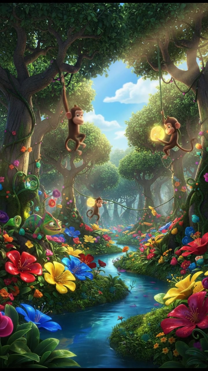 Children's Joy with a Singing Rabbit