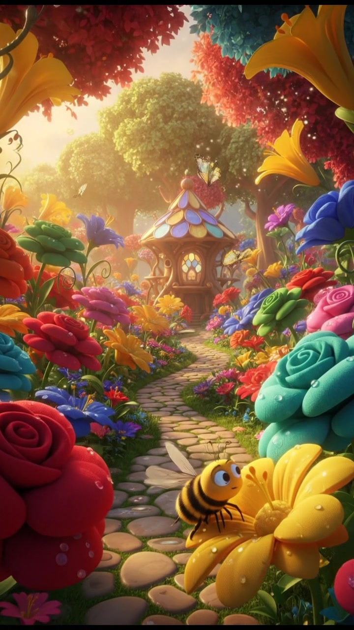 तितली और मधुमक्खी की दोस्ती