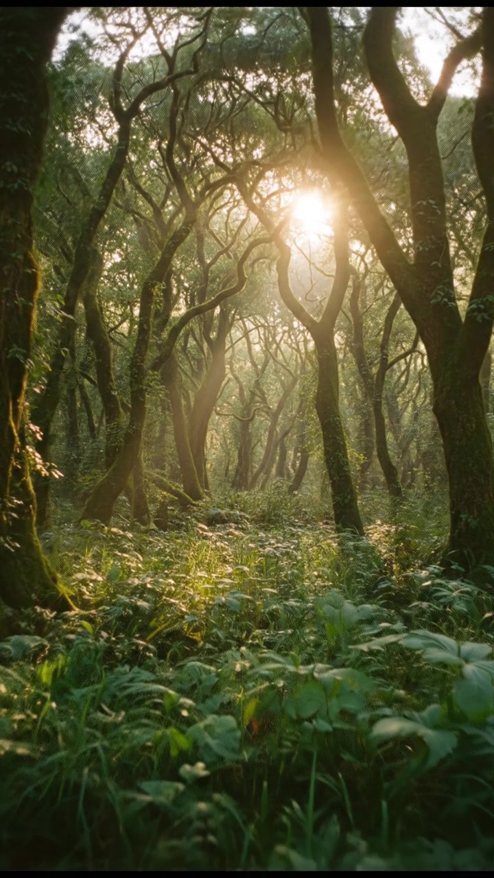घने जंगल में शांति का अनुभव