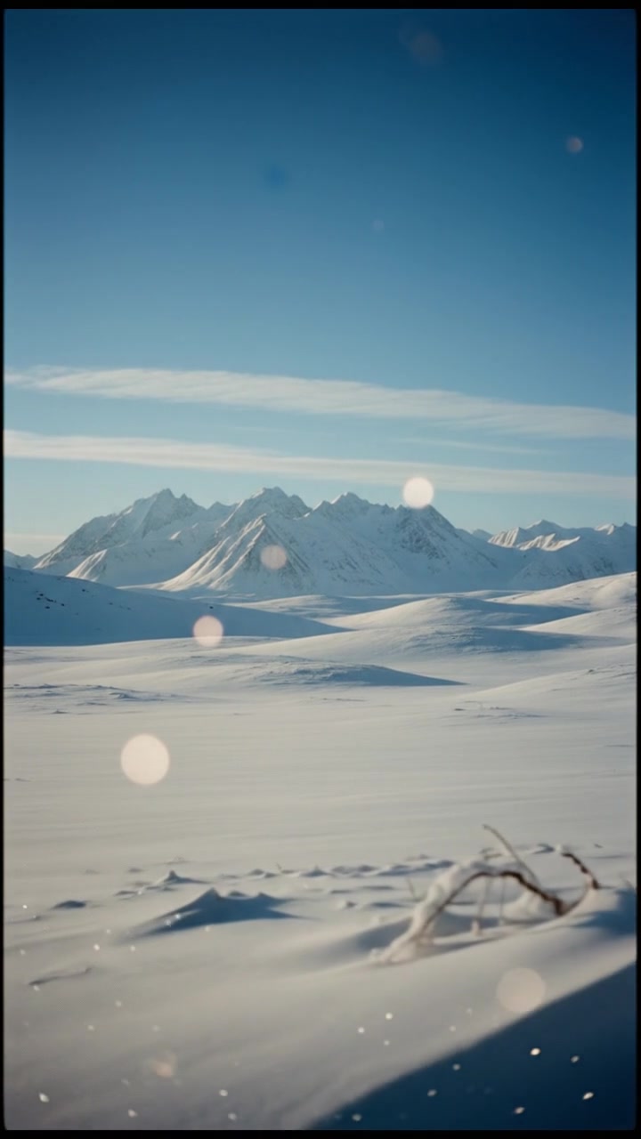 Dancing Polar Bears Playing in Snow