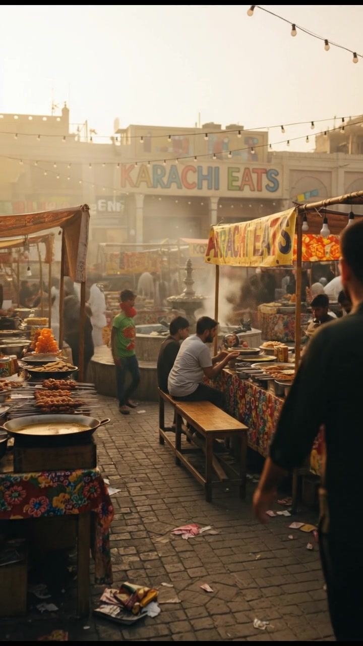 Bando's Street Food Adventure: Messy Moments in Karachi!