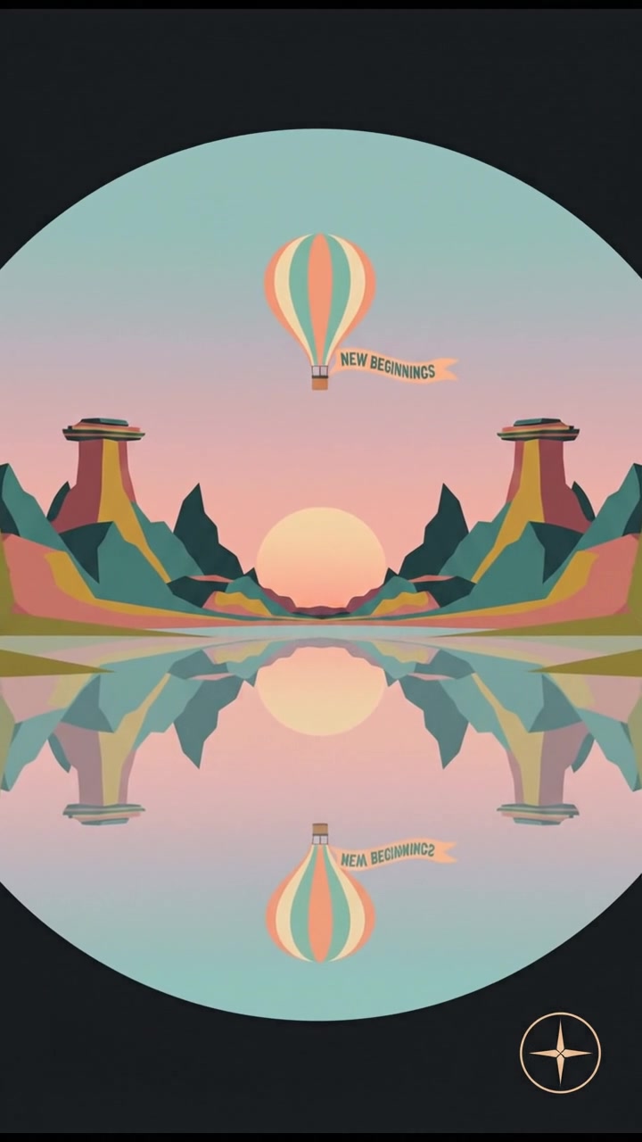 A serene landscape with a sunrise over mountains, symbolizing hope and renewal.