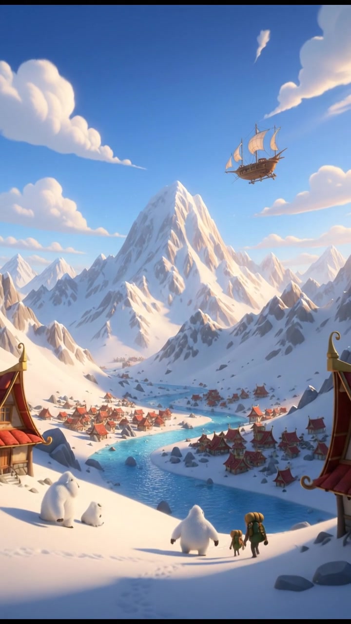 Monkey Enjoying Himachal Snow