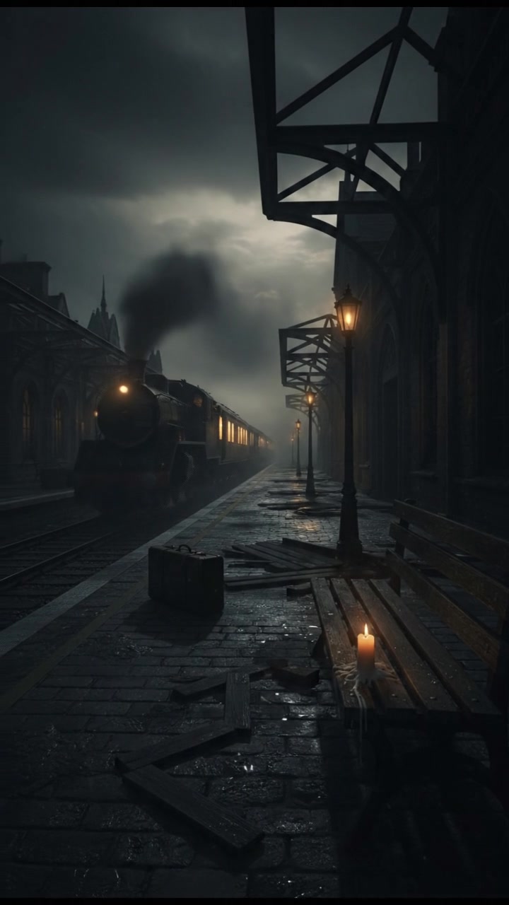 Ghost Kills Girl at Night Station