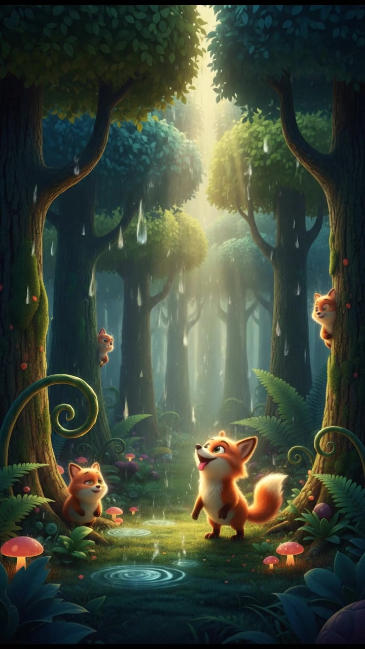 Rainy Day Peacock Dance