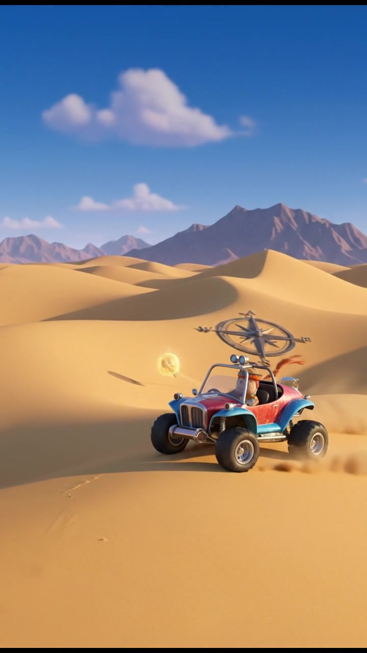 दादी और शरारती बंदर का रेगिस्तानी घर