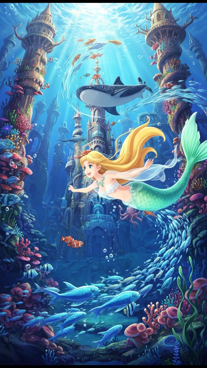 Coralia's Brave Escape from the Shark