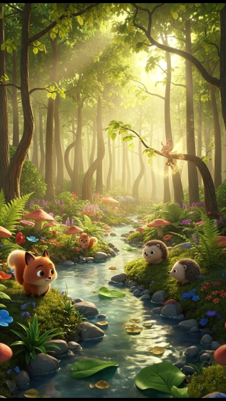 A Cat's Happy Life in the Forest