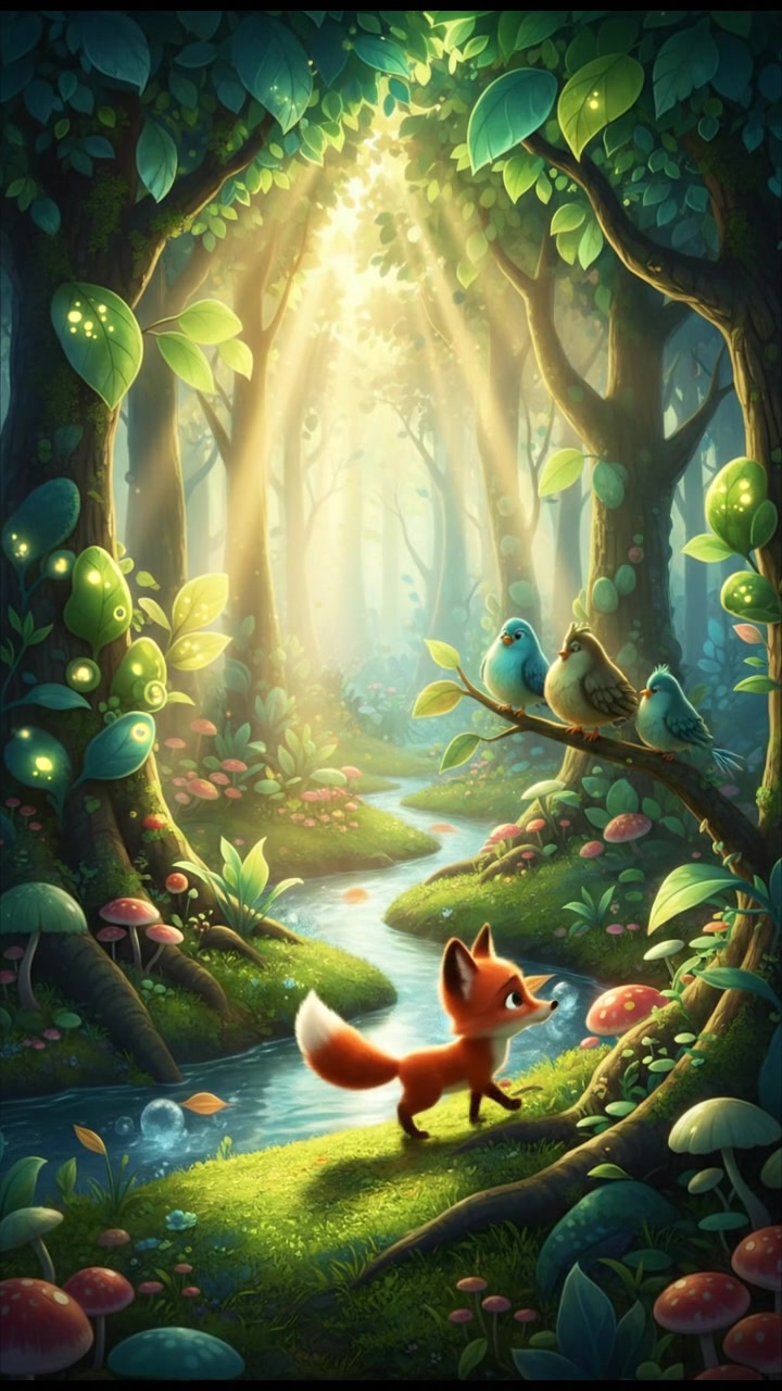 Enchanted Panda in a Luminous Bamboo Grove