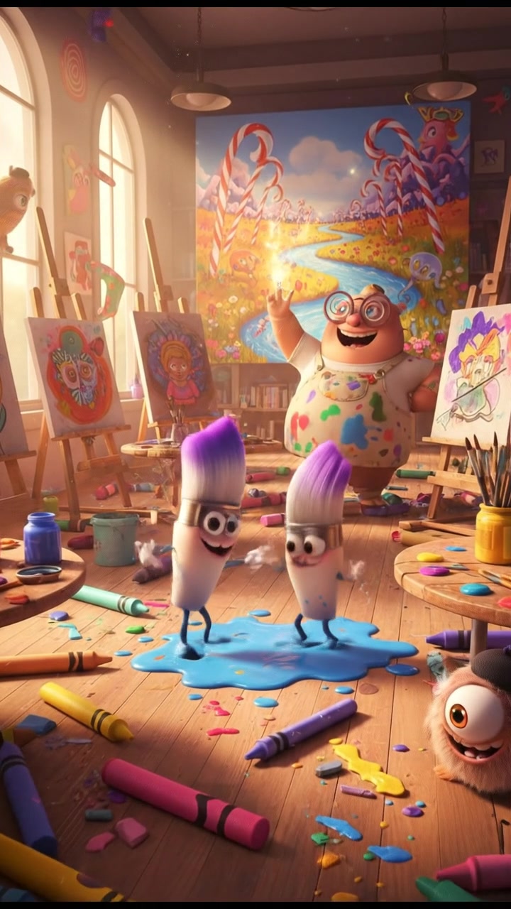 Chaos with a Colorful Cat