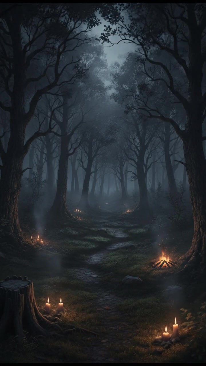 Whispers of the Bioluminescent Forest