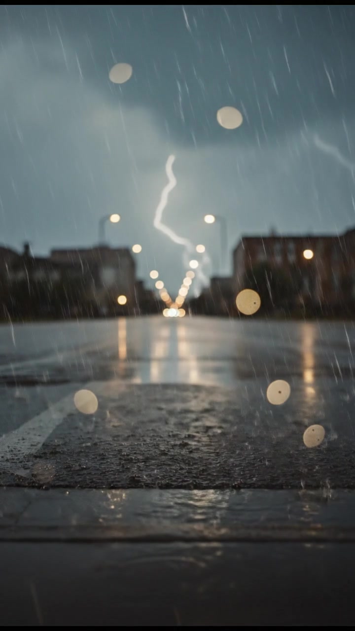 Anak Kucing di Tengah Hujan