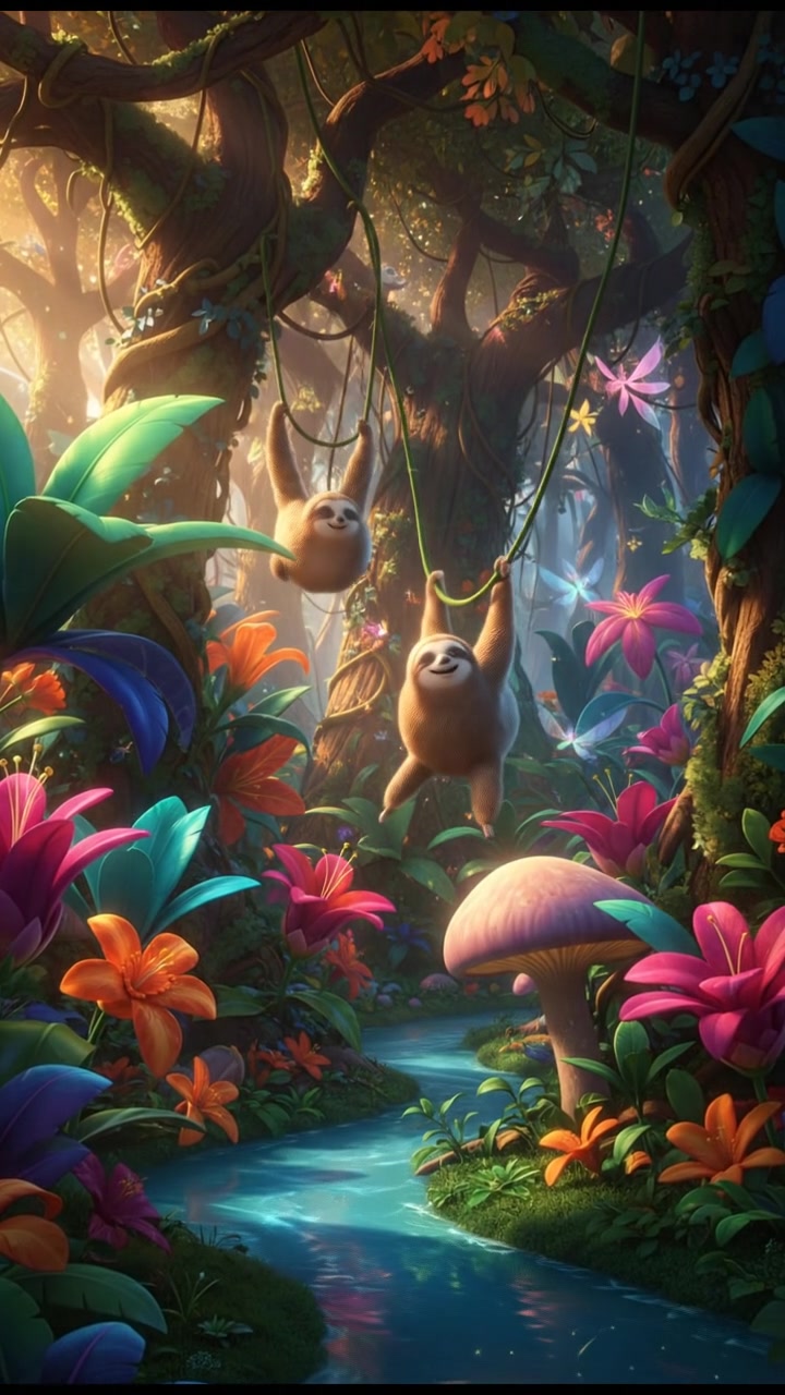 Leo the Gentle Lion and Miko the Playful Monkey's Adventure!