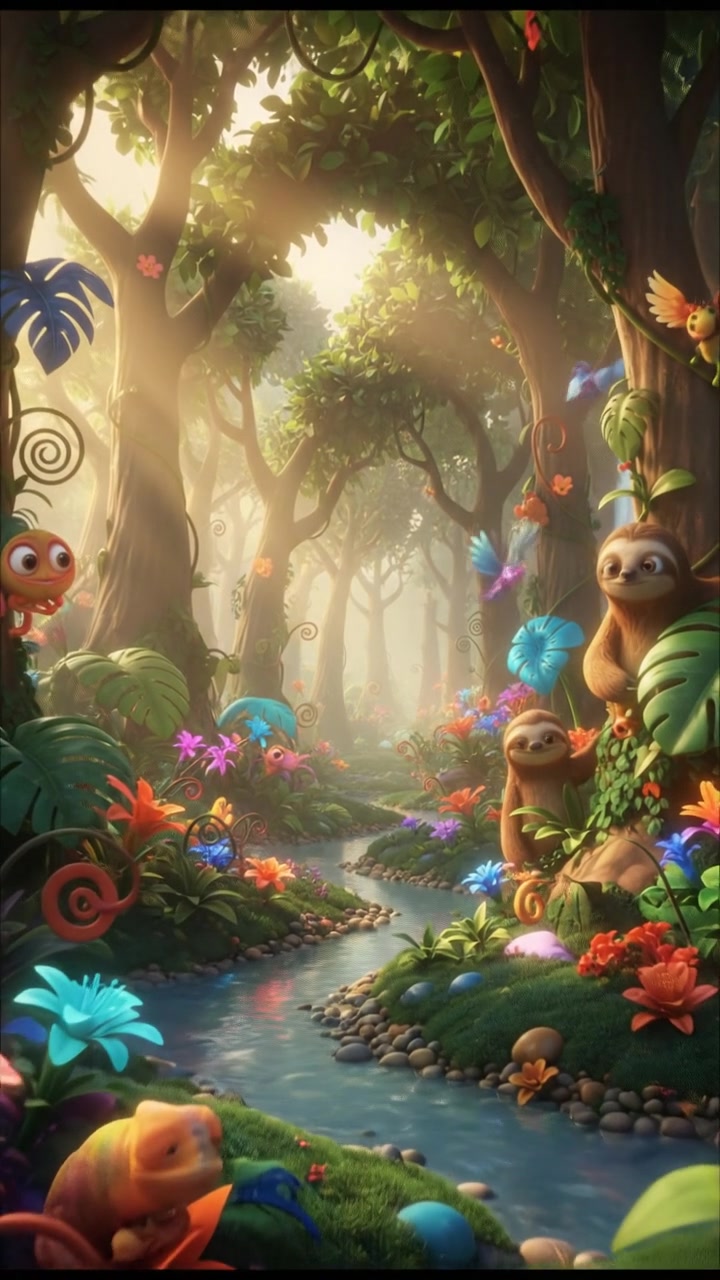 Sheru the Lion and Foxy the Clever Fox: A Jungle Adventure