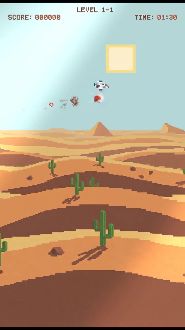 A vast desert landscape with rolling dunes under a bright sun.