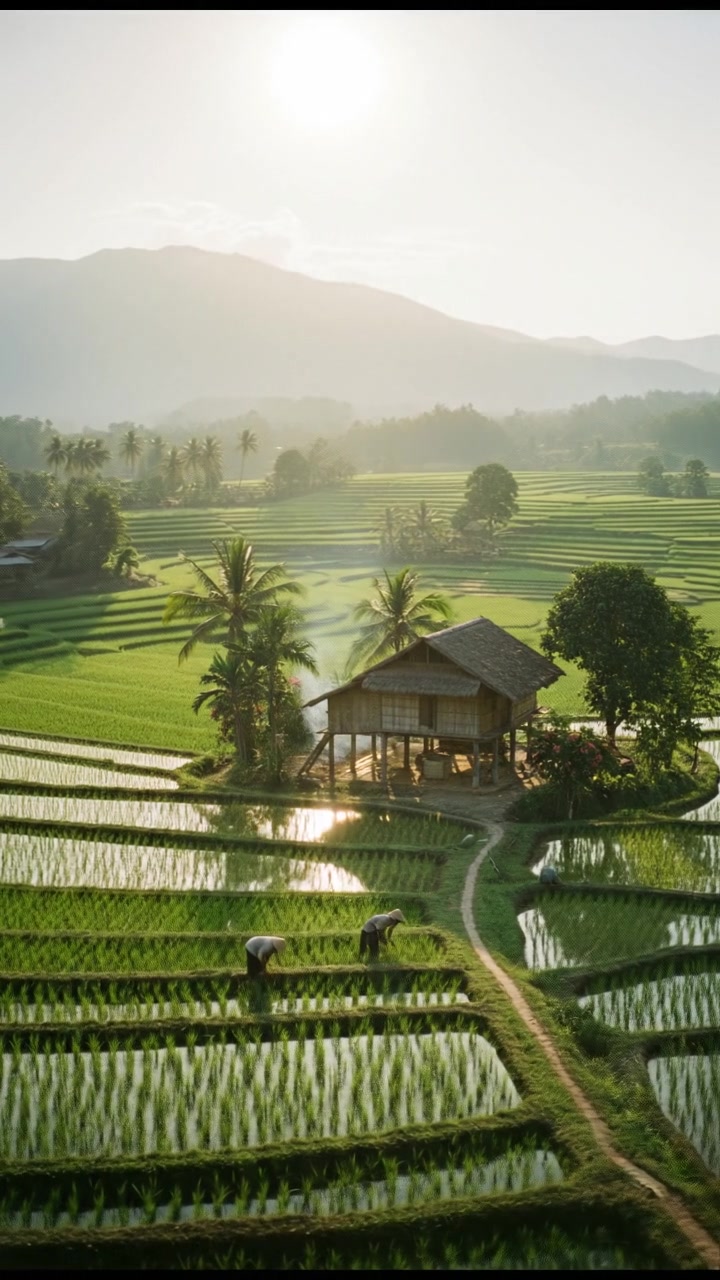 Ayam yang Selalu Tenang di Desa