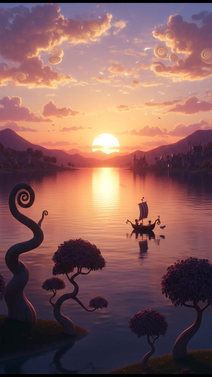 सुबह की ताजगी और गाय की खुशी