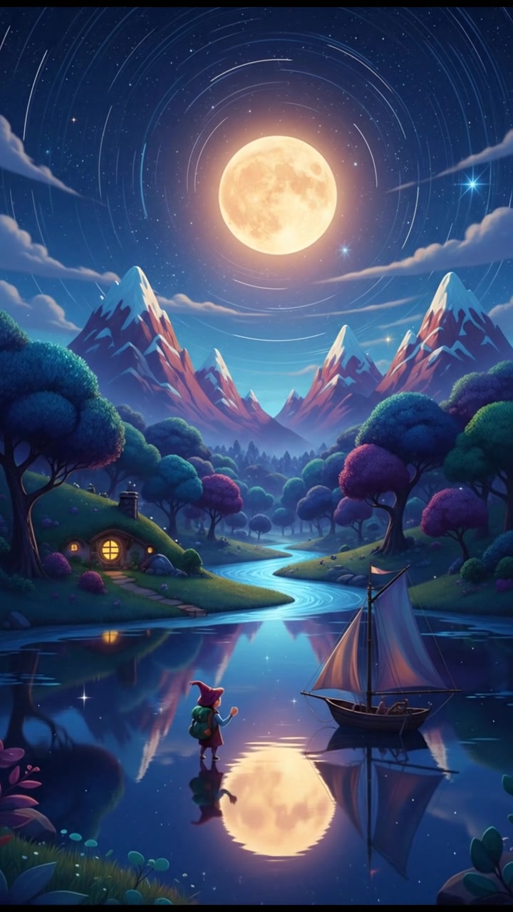 The Moon Tucks In the Animals