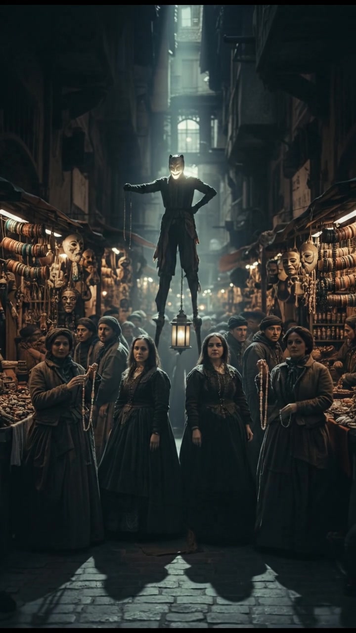 Busy market scene, filled with people shopping for colorful bangles and traditional items.