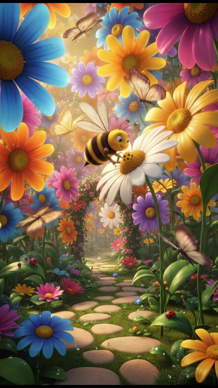 Cute Baby Elephant's Adventure in a Magical Garden!