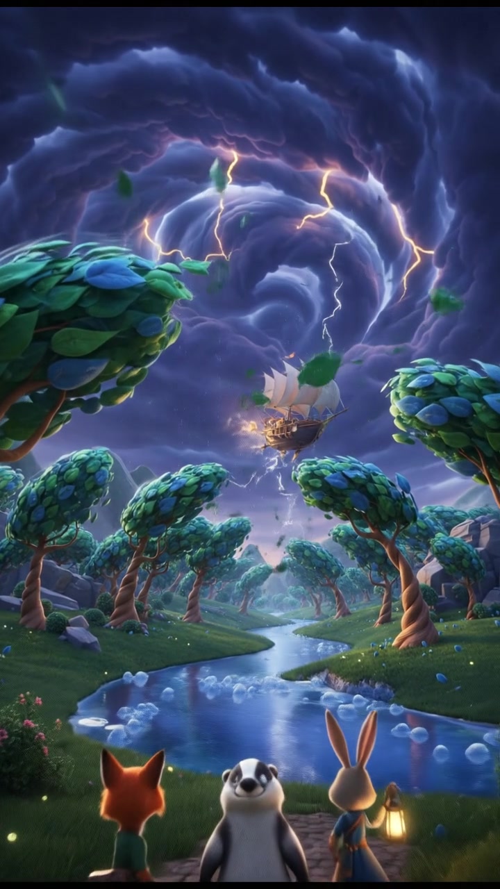 Pertarungan Antara Elang dan Ular Raksasa