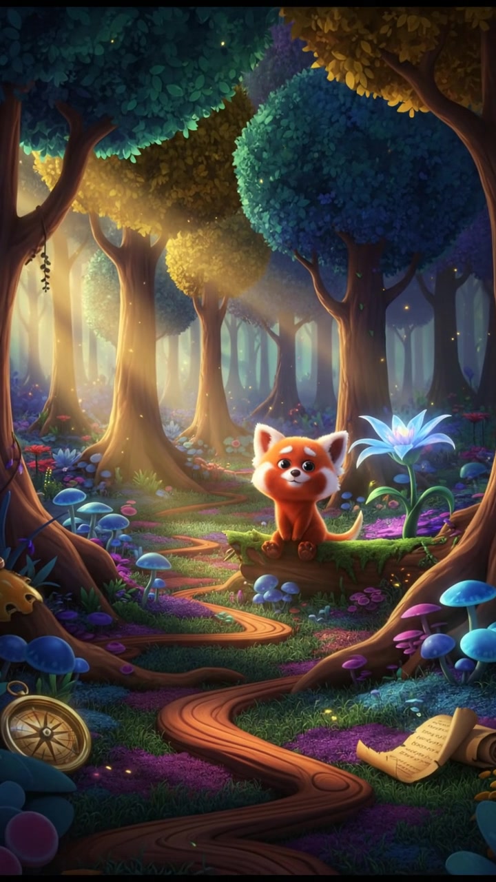 Playful Animals in the Forest