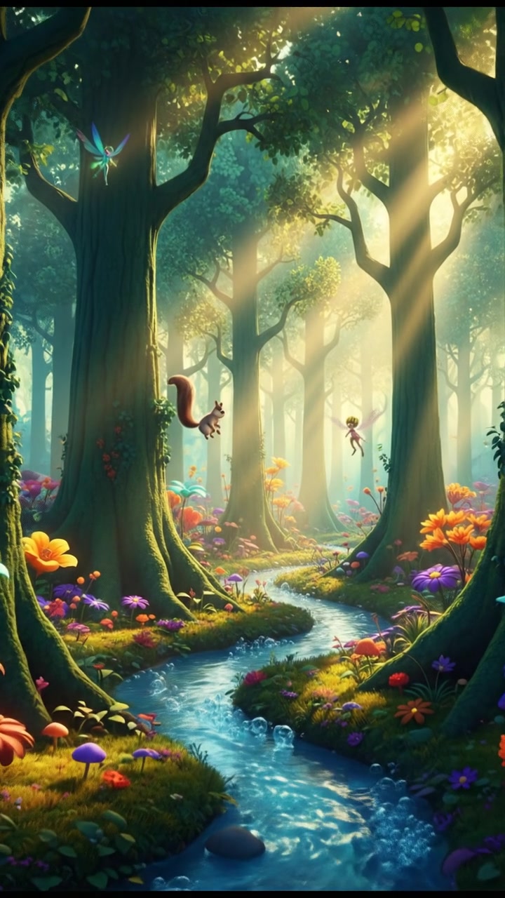 Cub Antics in the Forest