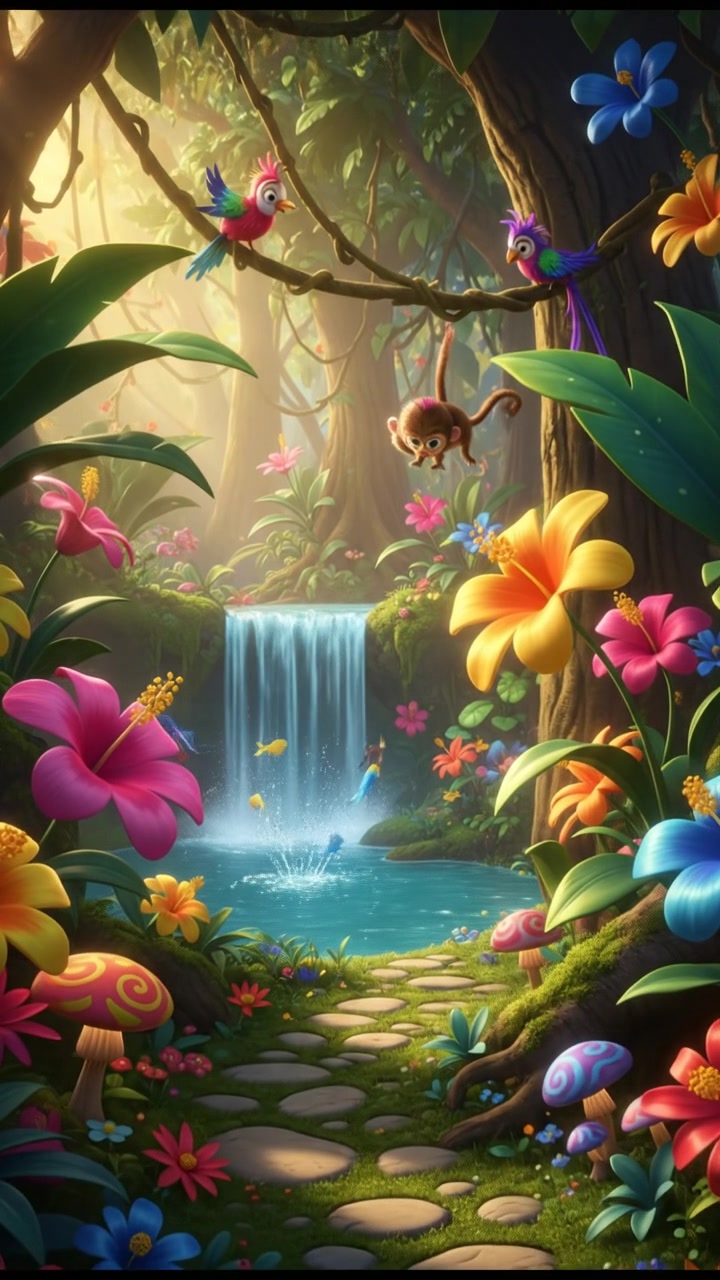 Adorable 3D Monkey Adventure!