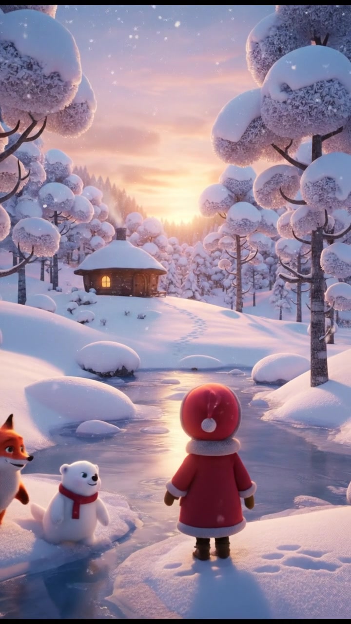 Dreaming in Snow: Lions' Winter Slumber