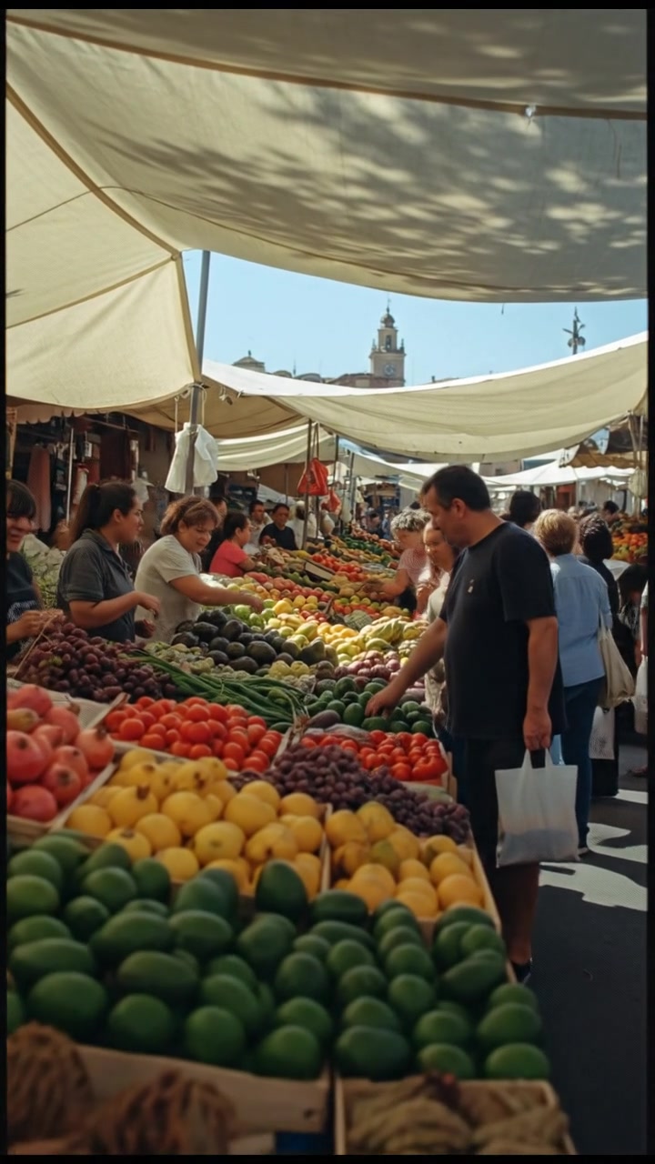 Women in West African Markets: A Vibrant Exchange of Food and Culture
