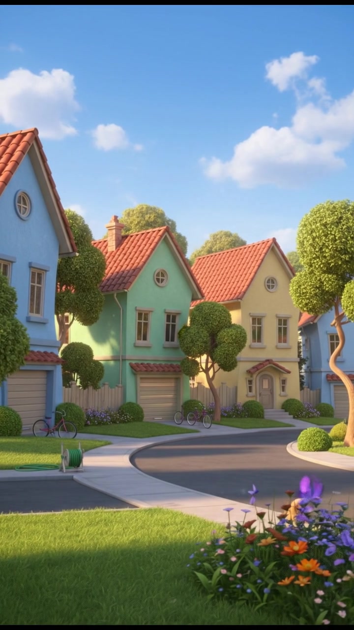 Giant Golden Guardian: A Morning in the Neighborhood