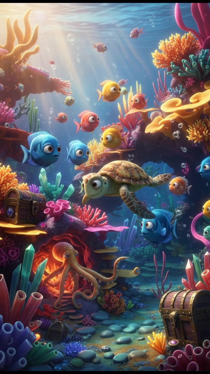 बच्चा शार्क के स्कूल की कहानी