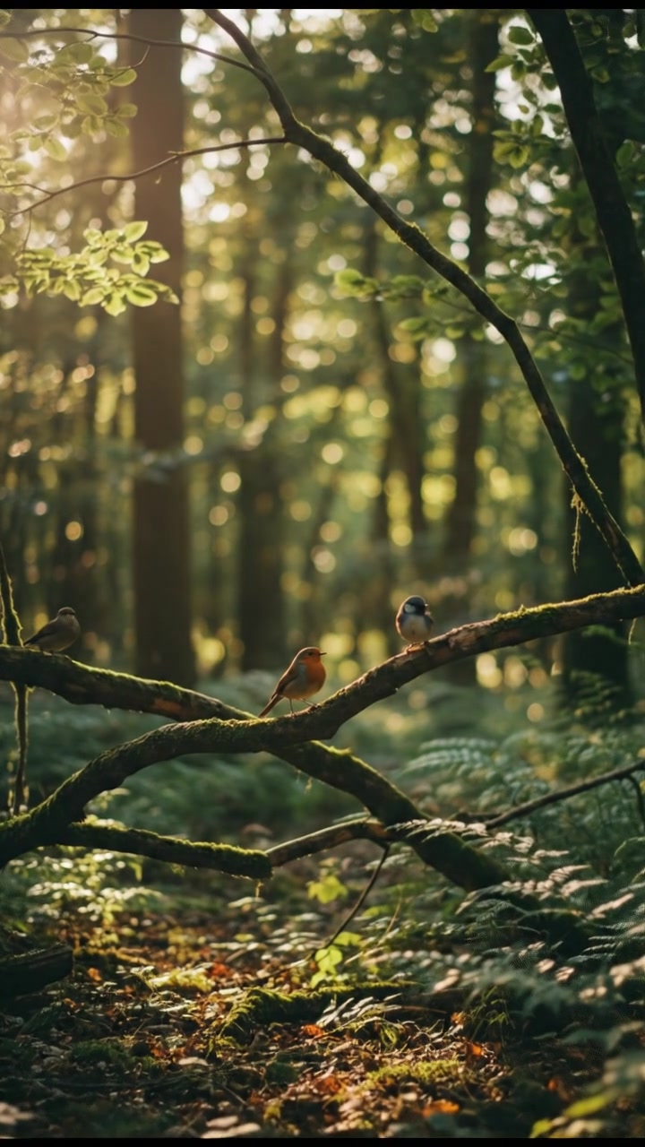 Serenity at Sunrise: A Forest Awakens