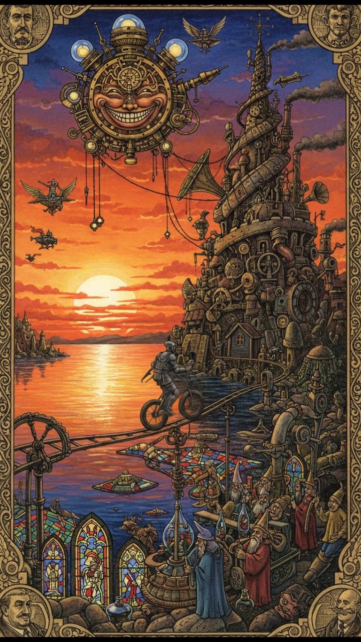 A picturesque sunset over a calm lake, reflecting vivid colors in the water.