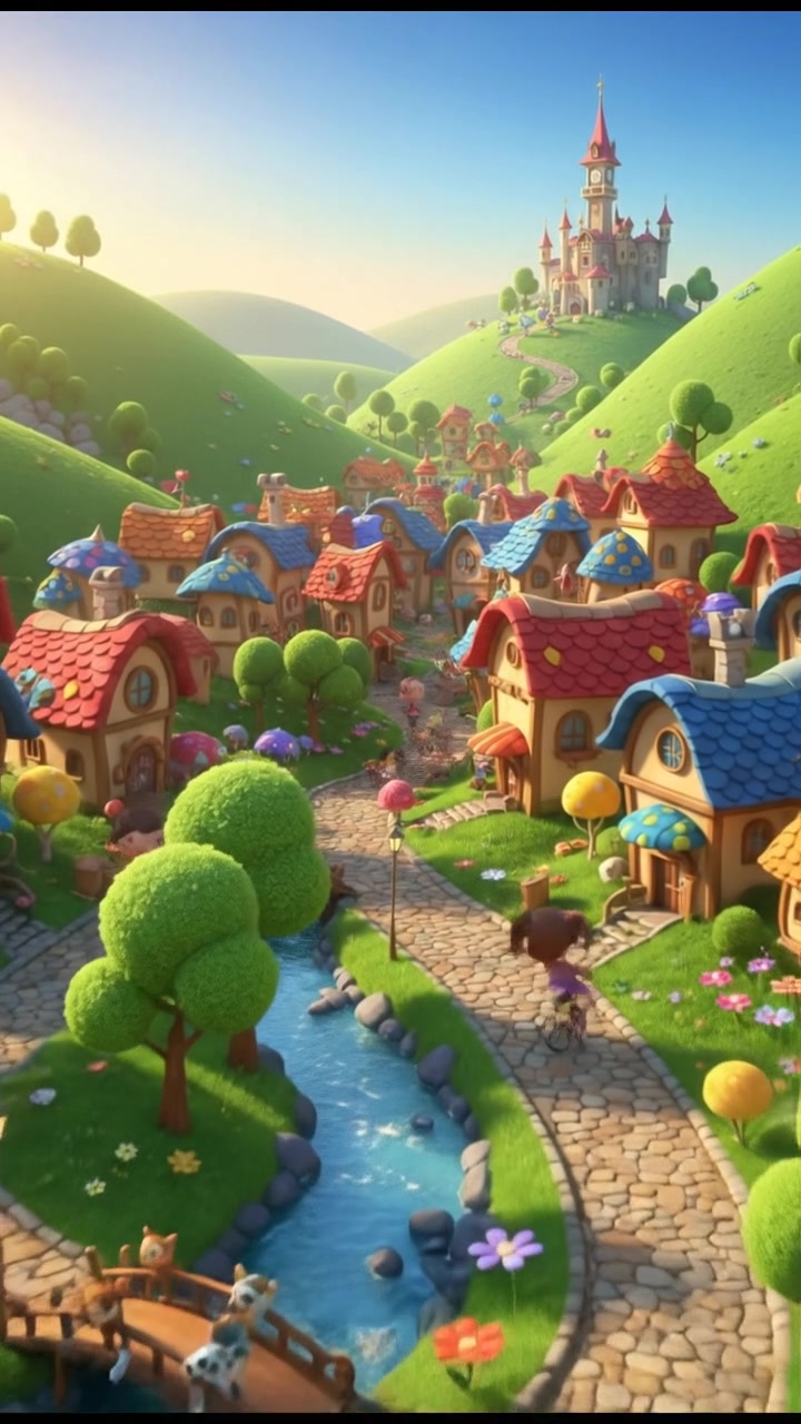 Adventure in a Peaceful Green Village