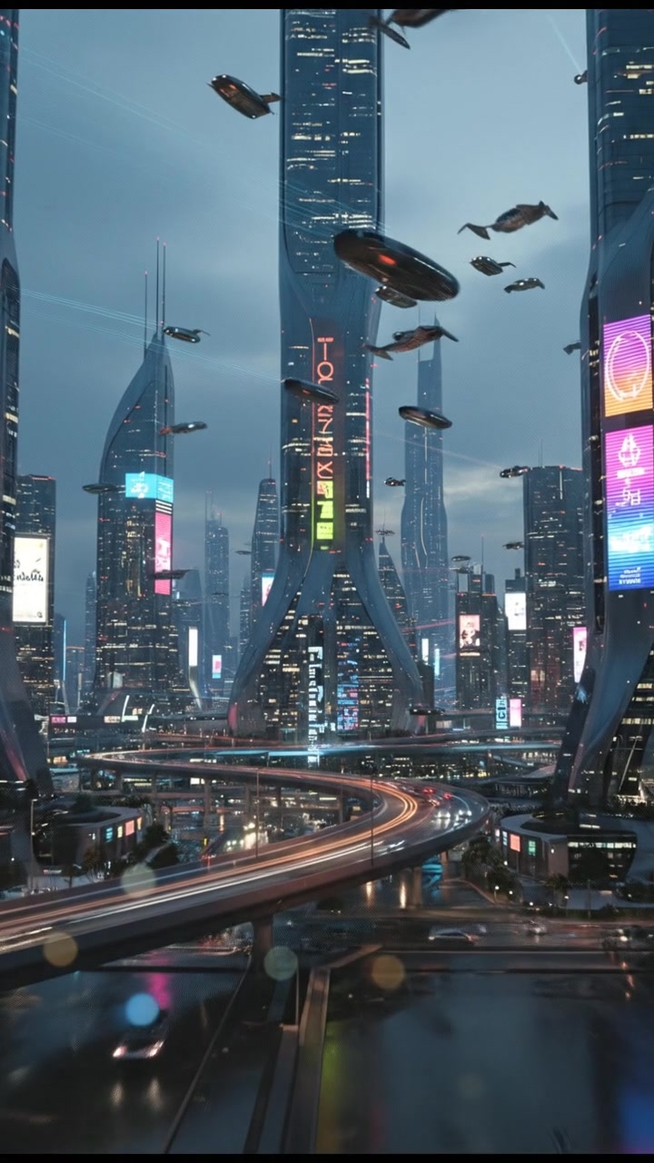 गति की धुन: नीयोन सड़कों पर लैम्बोर्गिनी