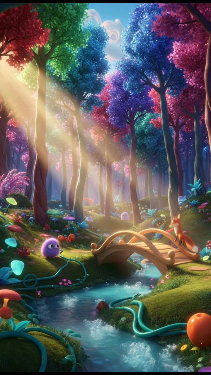 Whimsical Friendship in an Enchanted Forest
