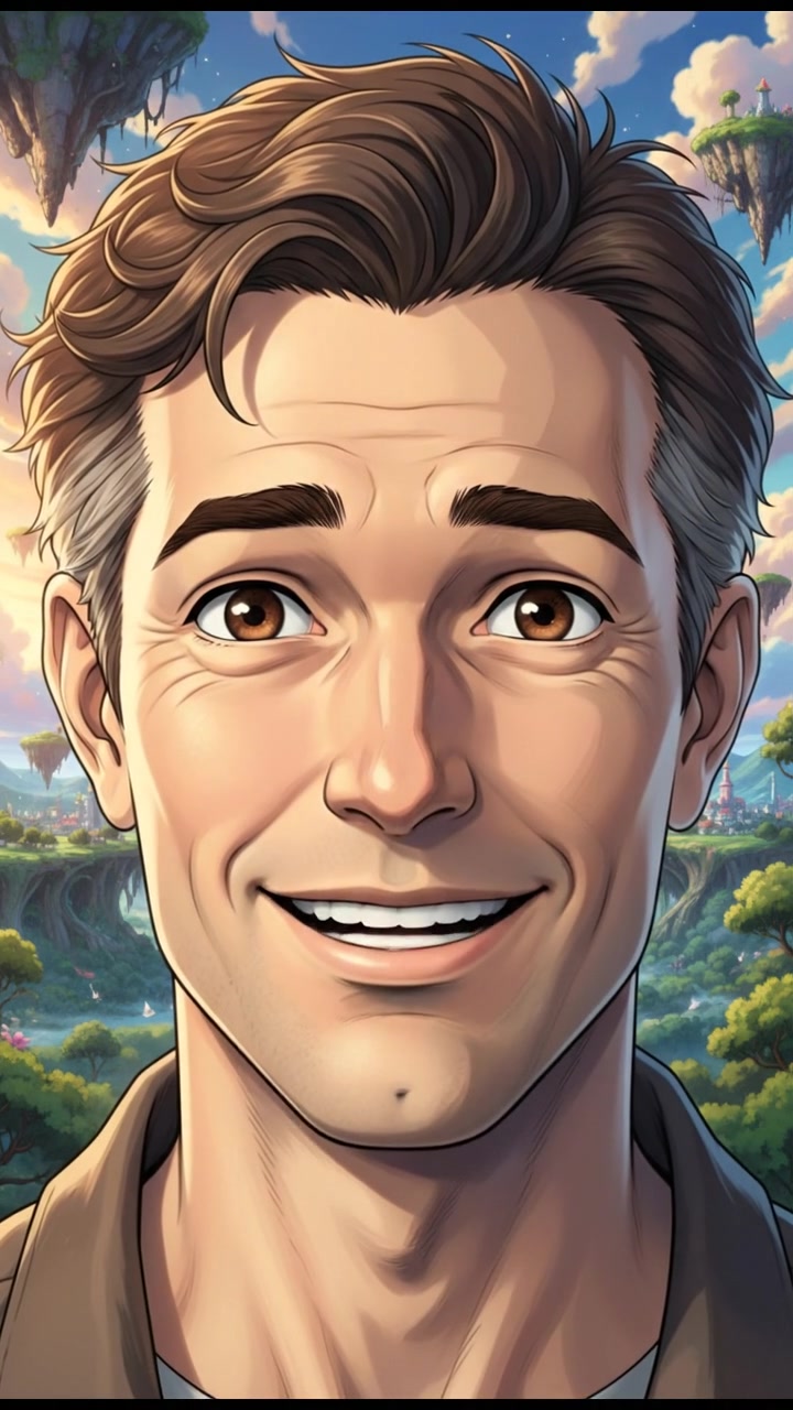 A close-up of Mark's face, with a warm expression, looking directly at the viewer.