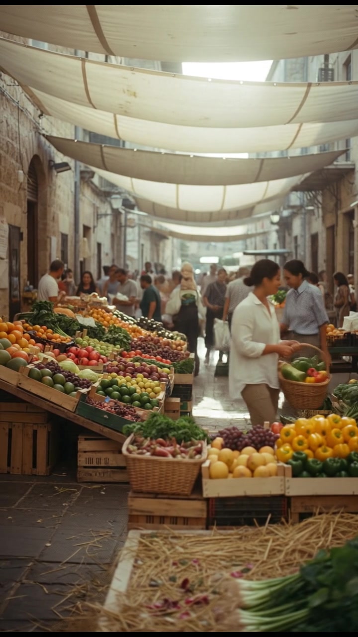 Mother Selling Tomatoes at the Market