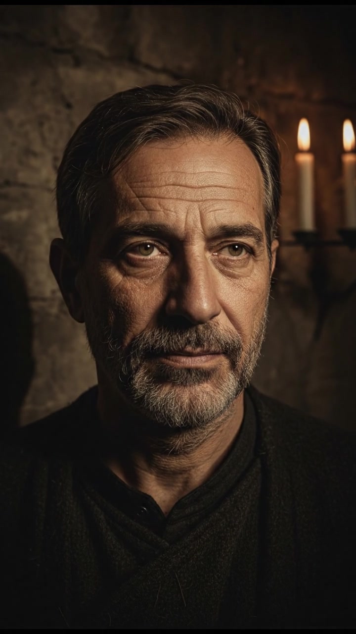 A close-up of Omar's face, showing deep lines and wisdom.