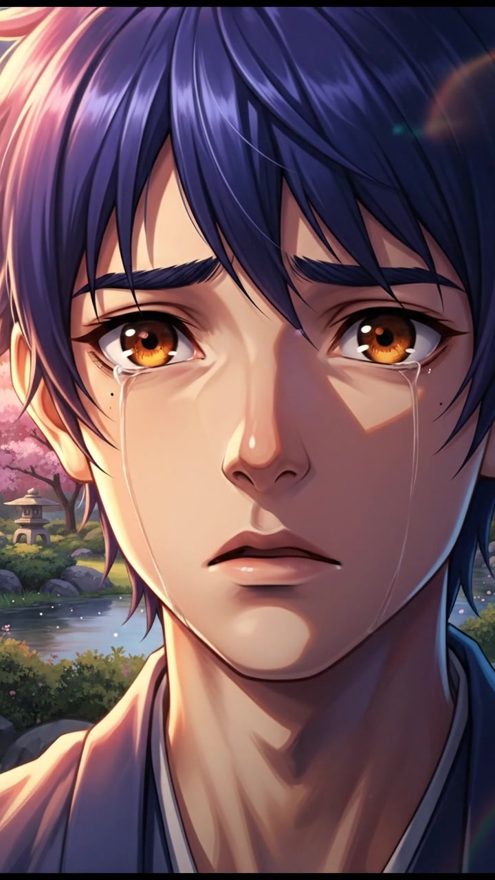 A close-up of Halim's face showing a heavy expression, lost in thought.