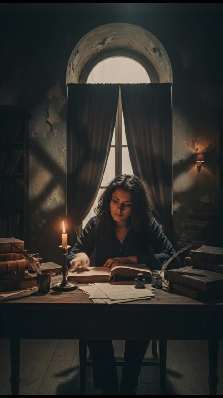 Naughty Cat vs. Studious Girl