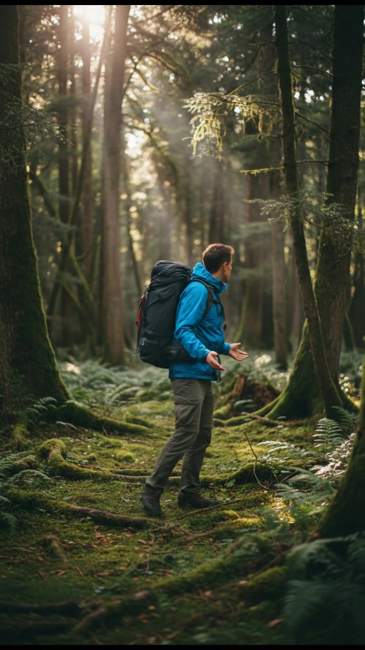 A Lonely Girl's Journey Through the Forest