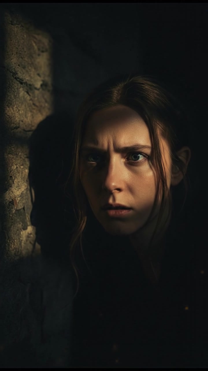 A curious expression on You's face, peering into the darkness, intrigued and cautious.